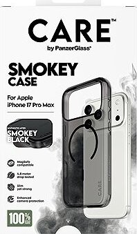 PanzerGlass CARE kryt Apple iPhone 17 Pro Max Smokey dymový/čierny MagSafe