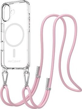 AlzaGuard Luxe Detach Lanyard Case Compatible with MagSafe pre iPhone 17 ružový