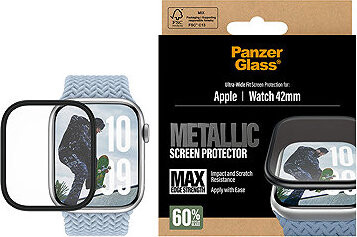 PanzerGlass Apple Watch 11/10 42 mm s kovovým rámčekom