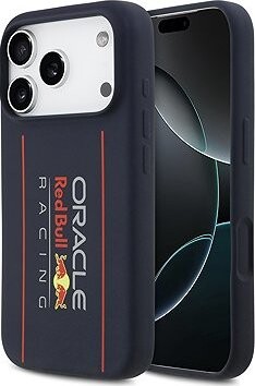 Red Bull Silicone Vertical Logo MagSafe Zadný Kryt na iPhone 17 Pro Navy