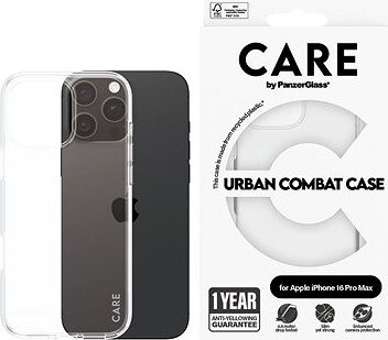 PanzerGlass CARE kryt Apple iPhone 16 Pro Max Urban Combat priehľadný