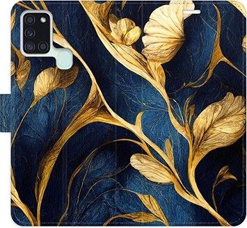 iSaprio flip puzdro GoldBlue pre Samsung Galaxy A21s