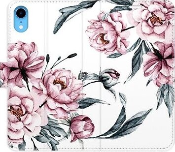 iSaprio flip puzdro Pink Flowers pre iPhone XR