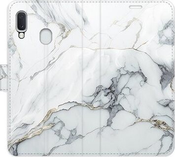 iSaprio flip puzdro SilverMarble 15 pre Samsung Galaxy A20e