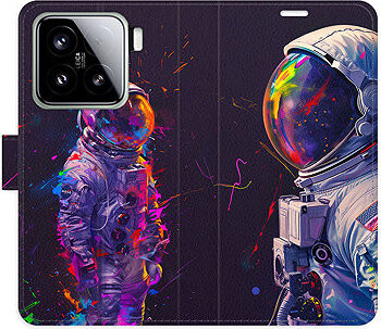 iSaprio Flip puzdro Neon Astronaut 02 pre Xiaomi 15