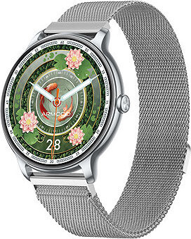 ARMODD Slim strieborné s kovovým remienkom