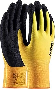 ARDON CREATRON Máčané rukavice 11/2XL, s predajnou etiketou, čierna neón