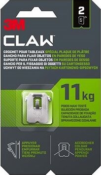 3M™ CLAW™ Háčik na sadrokartón, balenie 2 ks, nosnosť 11 kg