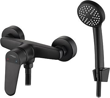 Kuchinox ATEZ sprchová batéria nástenná s príslušenstvom, čierna (BTK_741D)