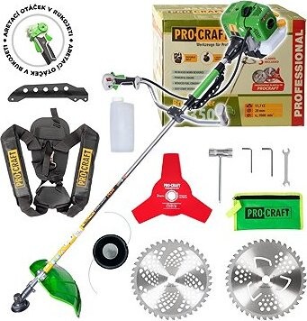 Procraft Benzínový křovinořez T4350