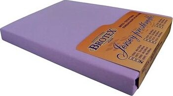 Brotex Jersey plachta na posteľ svetlofialová, 120 × 200 cm