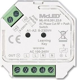 McLED RF prijímač do krabičky na stmievanie svietidiel, max. 400 W/230 VAC