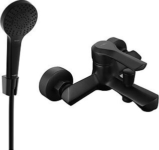 MEXEN Saber R05 vaňová batéria so sprchou súprava, čierna (7213R05-70)