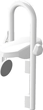 Spirella oporné držadlo do vane PROF, biele, oceľ