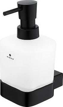 Nimco Dávkovač mydla nehrdzavejúca oceľ – sklo Kibo čierny Ki-14031C-T-90