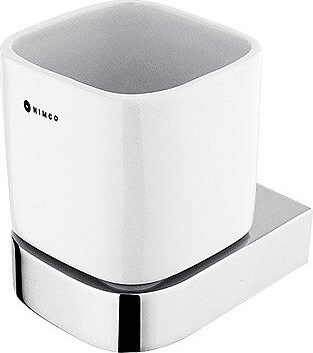 Nimco Držiak na kefky nehrdzavejúca oceľ – keramika Nikau chróm NK-30058K-26