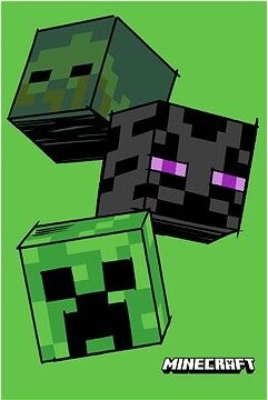 Jerry Fabrics Detská flísová deka Minecraft The Mobs 100 × 150 cm