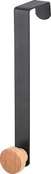 MSV závěsný háček na dveře NAYA, matně černý, bambus, ocel, 45 mm