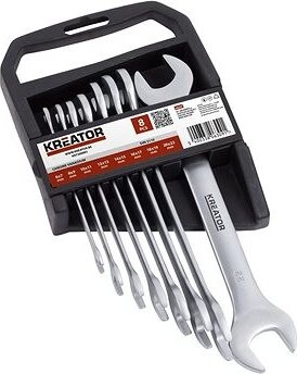 KREATOR Sada obojstranných otvorených kľúčov 6 – 22 mm – 8 ks KRT500002 KRT500001