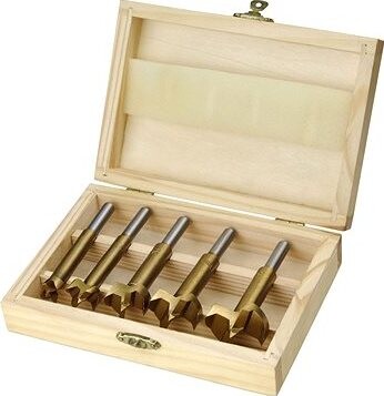 EXTOL CRAFT frézy-sukovníky, do dreva, sada 5 ks, 15-20-25-30-35 mm, 44016