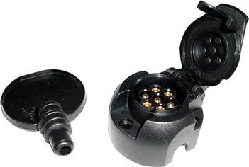 ACI zásuvka 7 pin 12 V plast + tesnenie, bočný vývod pravý