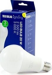 Tesla–- LED žiarovka BULB E27, 20 W, 230 V, 2 500 lm, 25 000 h, 3 000 K teplá biela 220st