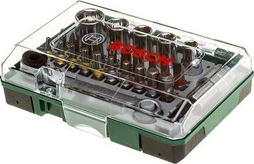 BOSCH 27-dielna sada skrutkovacích bitov a rační 2.607.017.160