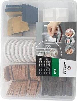 Euronářadí Súprava filcových, EVA, korkových podložiek a tlmičov dvierok, 82 ks