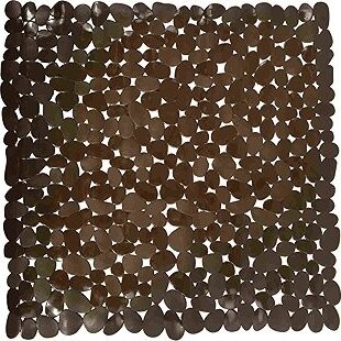 MSV protiskluzová podložka do sprchy Galets, hnědá, 53 × 53 cm