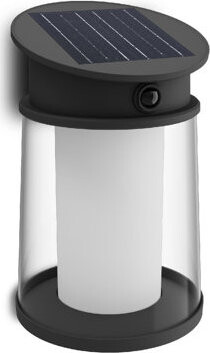 Philips Juda UltraEfficient solárne LED svietidlo so senzorom 3,2 W, 500 lm, 4000 K, IP44, okrúhle, čierne