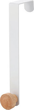 MSV závěsný háček na dveře NAYA, matně bílý, bambus, ocel, 45 mm