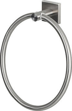 Spirella nástenný kruhový držiak na uteráky NYO, kefovaná nehrdzavejúca oceľ