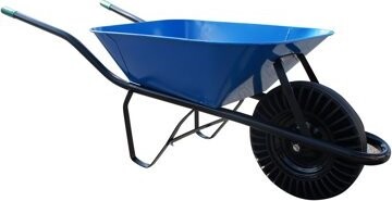 J.A.D. TOOLS kolečko stavební, plná pryž, 60 l, modré