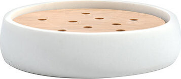 Spirella Mydlovnička SVEN, polyresin, drevo, biela