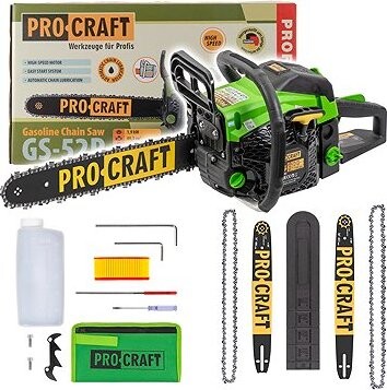 PROCRAFT Reťazová píla benzínová GS-52P