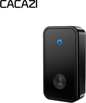 CACAZI Prídavné tlačidlo k bezdrôtovému zvončeku FA28 – čierne