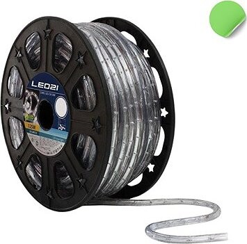 BTNeon LUXY LED svetelný had 50 m, farba svetla zelená + napájacia sada