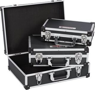 KREATOR Kufor na náradie hliníkový 3 IN 1 čierny KRT640401B