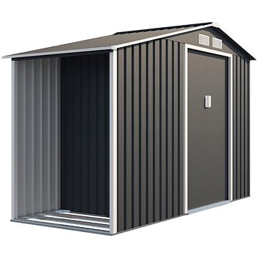 ROJAPLAST Domček záhradný LUKE A, sivý 195 × 278 × 127 cm