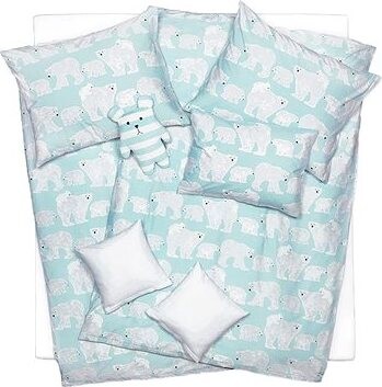 SCANquilt obliečky KLASIK DESIGN pullover polar bears tyrkysovo-biele