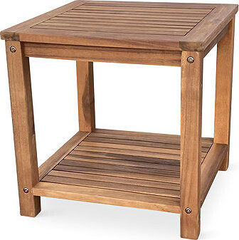 NOELA Lotto hranatý akáciový stolek