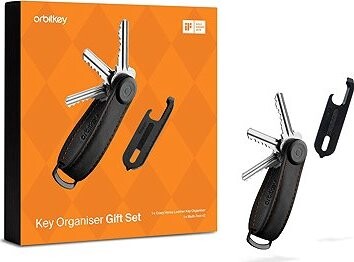 ORBITKEY Key Organiser Crazy Horse + Multitool V2 Set – Black