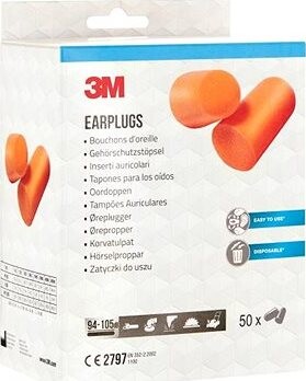 3M™ Zátkové chrániče sluchu, 50 párov v balení