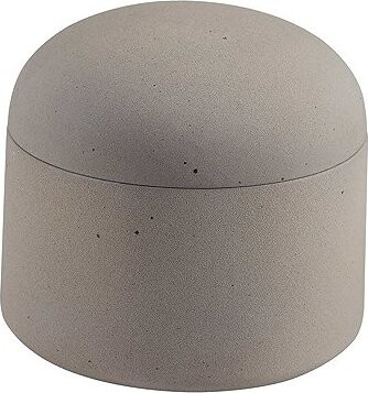 Spirella Dóza na odličovacie tampóny GEMMA, keramika, 0,29 l, zemitá hnedo-sivá