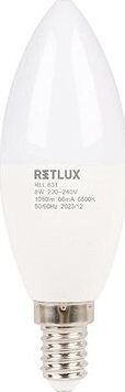 RETLUX RLL 631 C37 E14 candle 8 W DL D