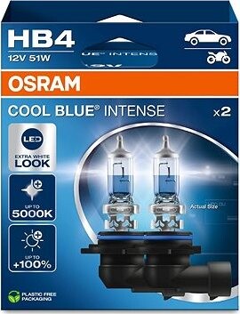 OSRAM HB4 Cool Blue Intense, 12 V, 51 W, P22d, Duobox