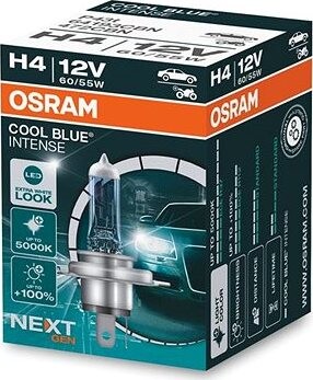 OSRAM H4 Cool Blue Intense, 12 V, 60/55 W, P43t, škatuľka