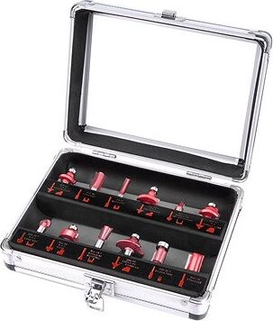 EXTOL PREMIUM frézy tvarové do dreva, s SK plátkami, sada 12 ks, 44037