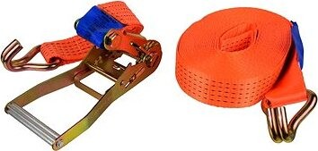 GEKO Popruh upínací s ERGO račňou a hákom, 10 m/5 t/50 mm
