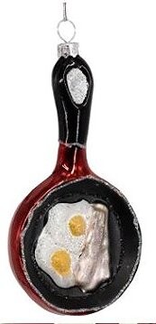 Colmore by Diga Vánoční ozdoba pánvička s vajíčkem a slaninou